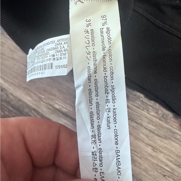 Zara Black Long Sleeve Sweatshirt Sweater - Picture 7 of 8